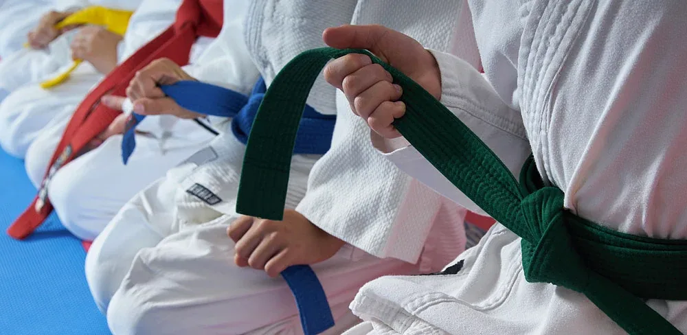 Aula de Judô Infantil na Academia Figueiredo