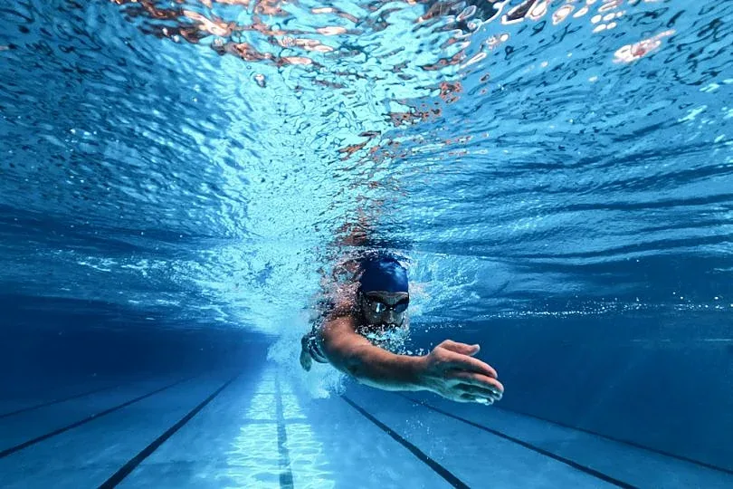 Aula de Natação na Academia Figueiredo